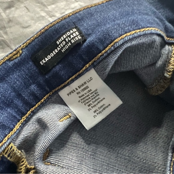 Veronica Beard Sheridan Exaggerated Flare High Rise Jeans Airway - Picture 6 of 10